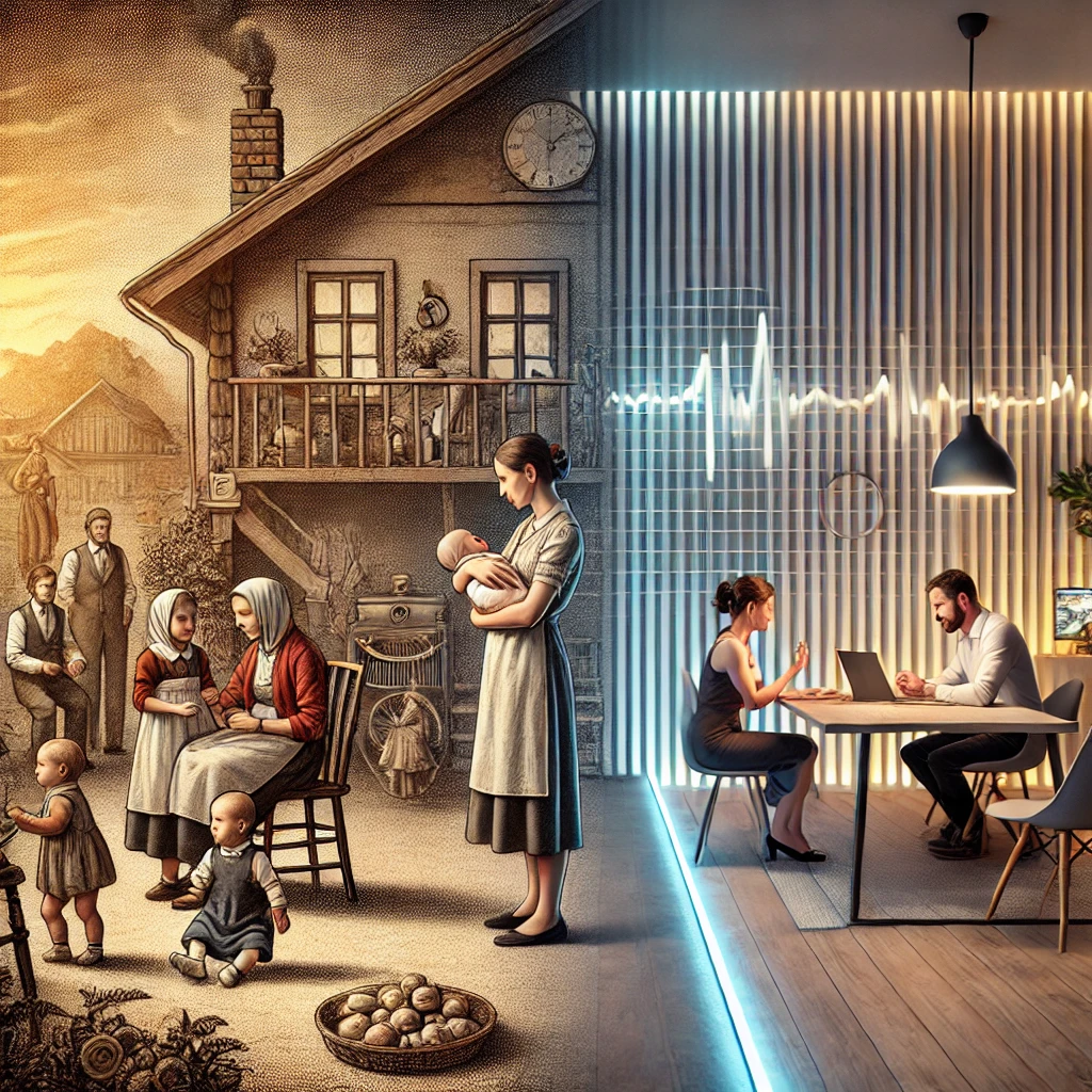 Ewolucyjne i społeczne uwarunkowania reprodukcji: Dlaczego dawniej rodziło się więcej dzieci, a dziś rodzi się ich mniej?